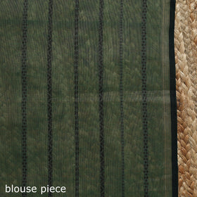 Dharwad cotton saree with thread stripes 06 - handcrafted