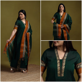 Dharwad cotton suit set with dupatta for women 13