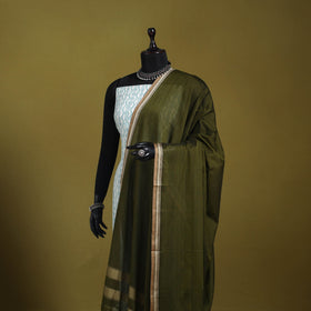Green - dharwad mercerised cotton dupatta with border 72