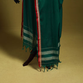 Green - dharwad mercerised cotton dupatta with border 74