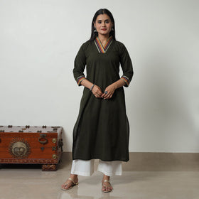 Dharwad Mercerised Cotton Kurta | Straight & Elegant for Women
