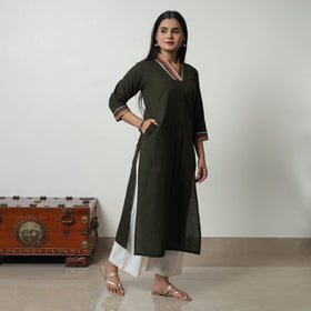 Dharwad Mercerised Cotton Kurta | Straight & Elegant for Women