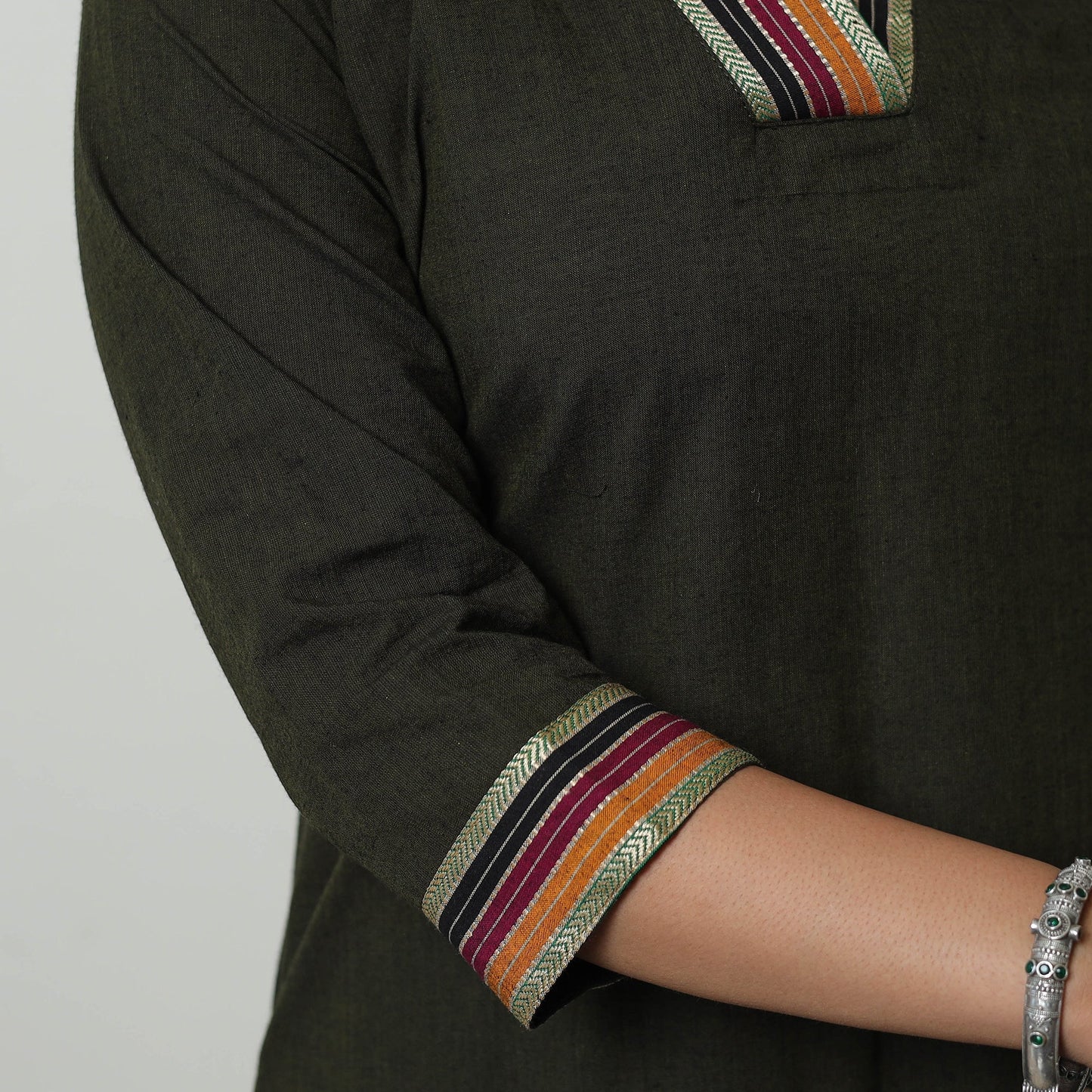 Dharwad Mercerised Cotton Kurta | Straight & Elegant for Women