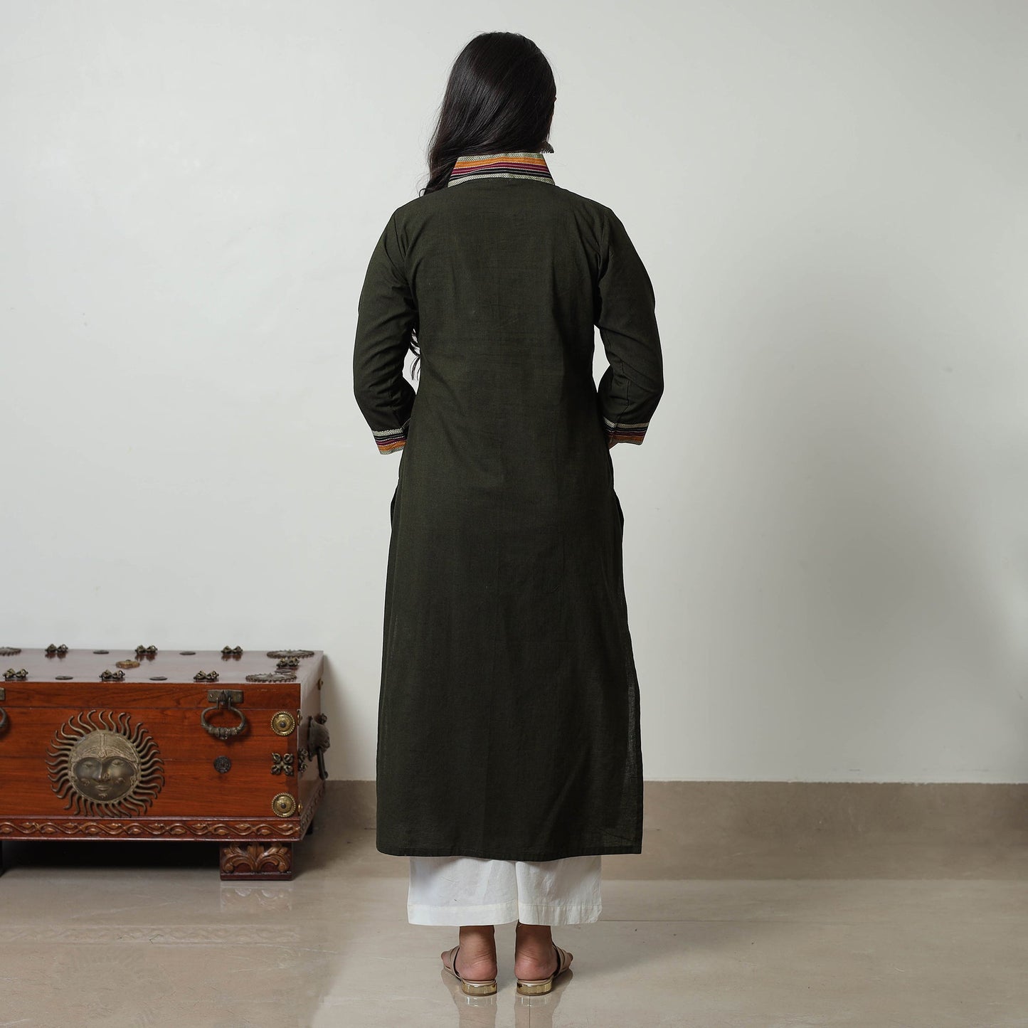 Dharwad Mercerised Cotton Kurta | Straight & Elegant for Women