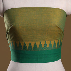 Dharwad weave cotton blouse piece 11 - handcrafted