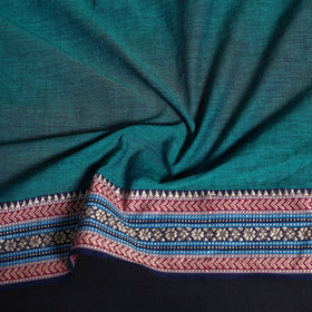 Dharwad weave cotton blouse piece 18 - handcrafted