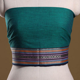 Dharwad weave cotton blouse piece 19 - handcrafted
