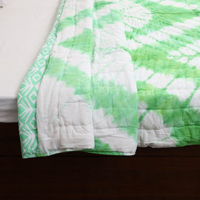 Double - Reversible Sanganeri Block Print Cotton Quilt 24