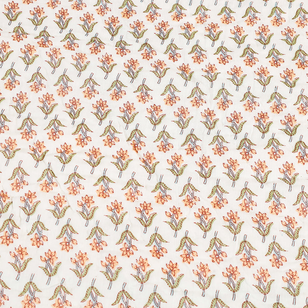  Double - Sanganeri Printed Reversible Soft Cotton Quilt / Blanket 