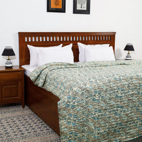  Double - Sanganeri Printed Reversible Soft Cotton Quilt / Blanket 