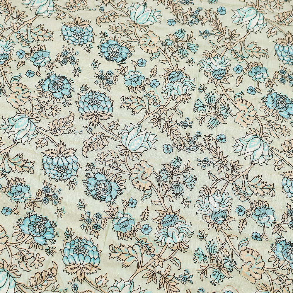  Double - Sanganeri Printed Reversible Soft Cotton Quilt / Blanket 