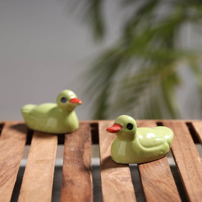  Handcrafted Ceramic Toys (Set of 2) 