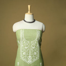 Embroidered cotton 3pc unstitched dress material 92