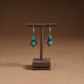 Green - ethnic tribal tibetan earrings from himalaya 61