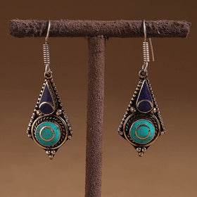 Green - ethnic tribal tibetan earrings from himalaya 64