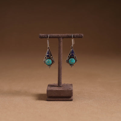 Green - ethnic tribal tibetan earrings from himalaya 64