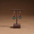 Green - ethnic tribal tibetan earrings from himalaya 66