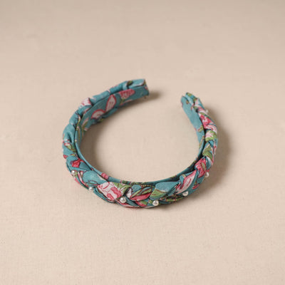 Fabart braided hair band with bead work 45 - handcrafted