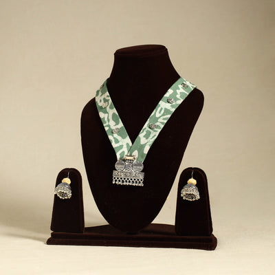 Buy Fabart German Silver Necklace Set 