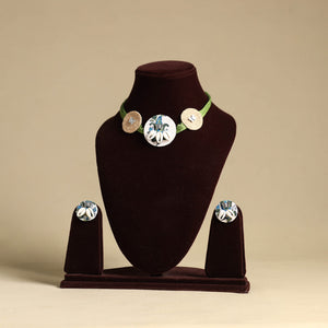 Fabart Jute Choker Necklace Set 