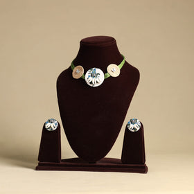 Fabart Jute Choker Necklace Set 