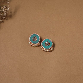 Fabart kundan earrings & maang tikka set 19 - handcrafted