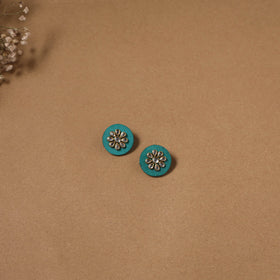 Fabart kundan earrings & maang tikka set 20 - handcrafted