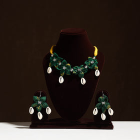  Fabart Phool Kali Shell Choker Necklace Set 