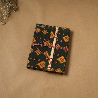 Fabric cover handmade paper notebook with thread lock 68