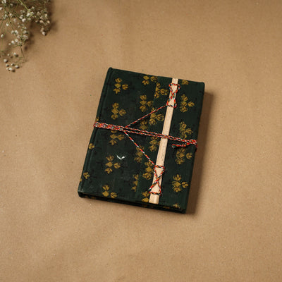 Fabric cover handmade paper notebook with thread lock 69