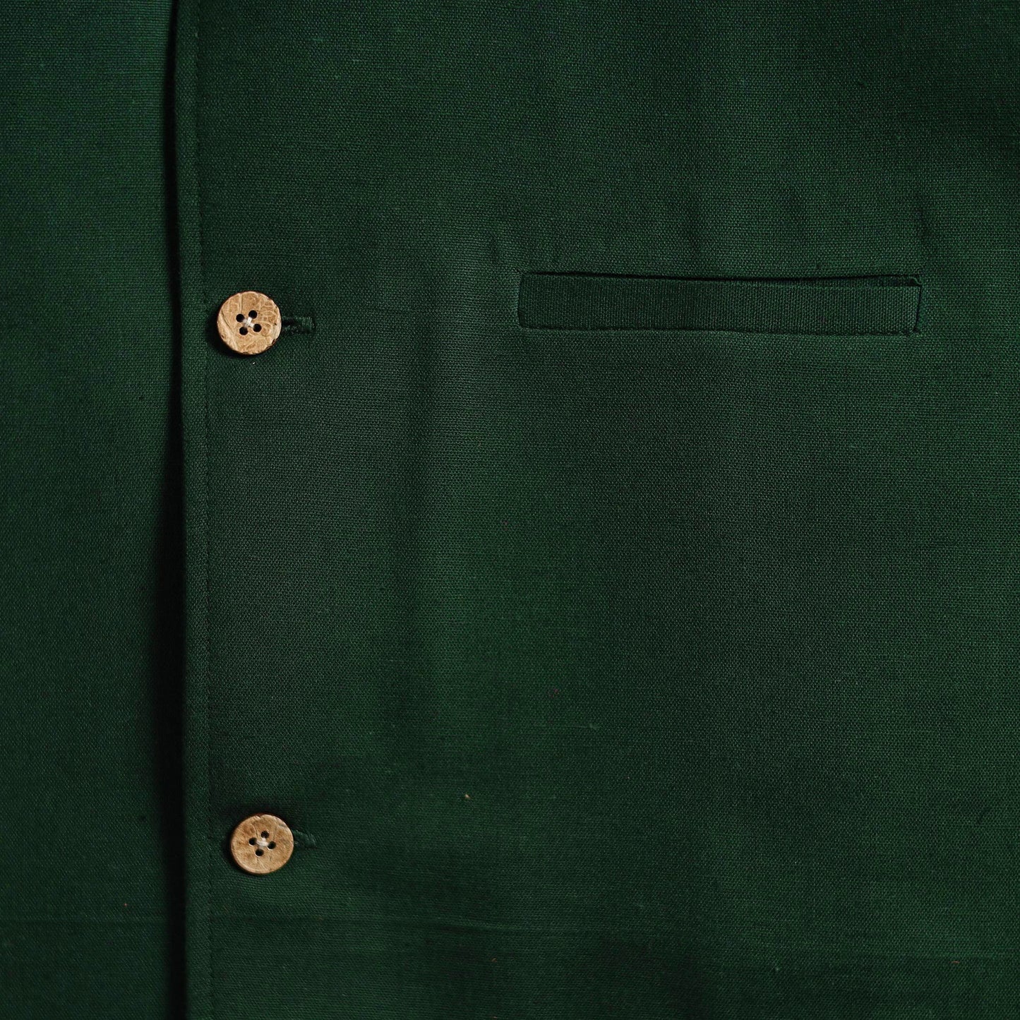 Green - flex cotton men plain nehru jacket 10 - handcrafted