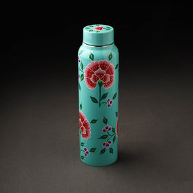  Floral Handpainted Enamelware Stainless Steel Water Bottle 