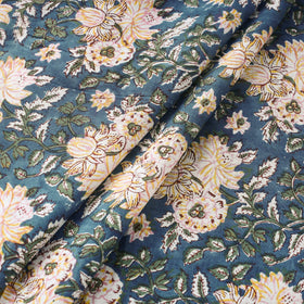 Buy Sanganeri Block Print Fabric - Floral Rajasthani