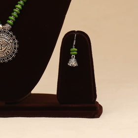 German silver beaded necklace set 40 - handcrafted