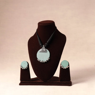 German Silver Fabart Necklace Set