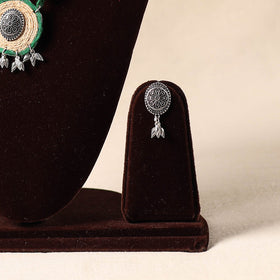 Green German Silver Jute Necklace Set