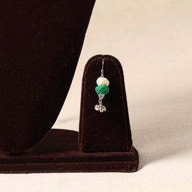 Green German Silver Thread Beads Necklace Set