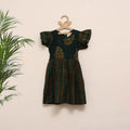 Girls pure cotton ajrakh hand block print frock dress (2-3