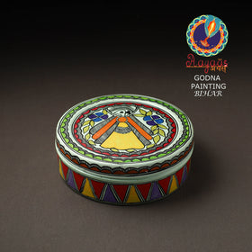  Godna Madhubani Handpainted Stainless Steel Casserole