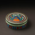  Godna Madhubani Handpainted Stainless Steel Casserole