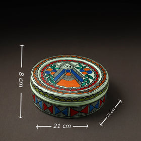  Godna Madhubani Handpainted Stainless Steel Casserole