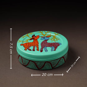  Gond Handpainted Stainless Steel Casserole