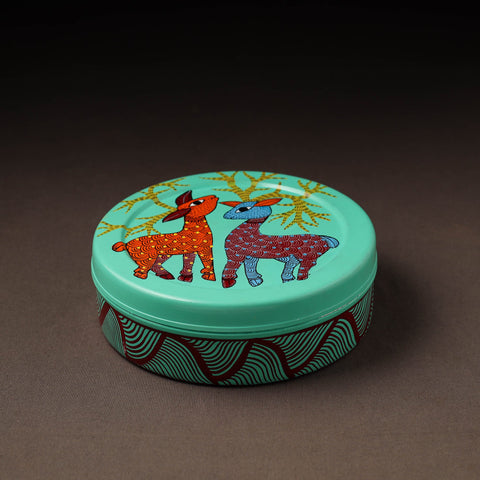  Gond Handpainted Stainless Steel Casserole