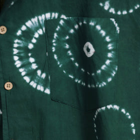 Buy Half Sleeve Tie & Dye Cotton Men Shibori Shirt 