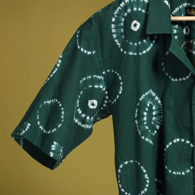 Buy Half Sleeve Tie & Dye Cotton Men Shibori Shirt 