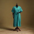 Hand akola long kaftan with tie-up waist 01 - handcrafted