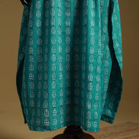 Hand akola long kaftan with tie-up waist 03 - handcrafted