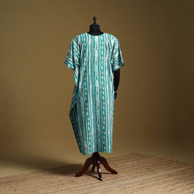 Hand akola long kaftan with tie-up waist 09 - handcrafted
