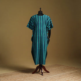 Hand akola long kaftan with tie-up waist 16 - handcrafted