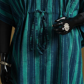 Hand akola long kaftan with tie-up waist 16 - handcrafted